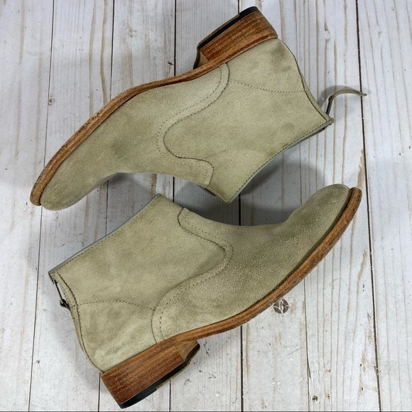 Johnston & Murphy Cream Suede Leather Ankle Boot 7.5 - Picture 12 of 15